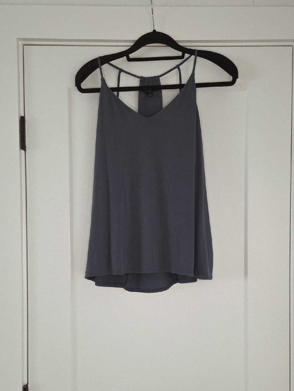 Banana Republic Strappy Back Tank Slate Blue | Built-In Shelf Bra | Size M